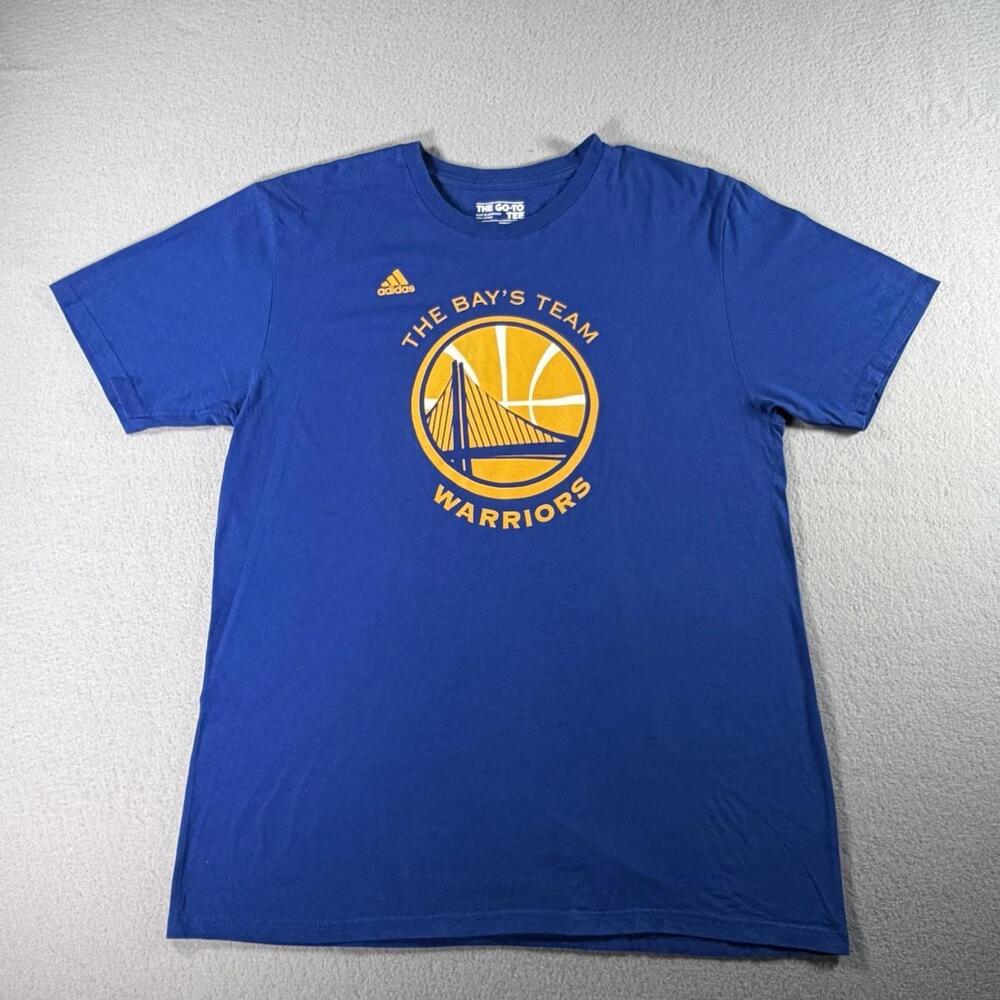 The Go-To Tee Golden State Warriors The Bays Team Blue Gold Mens L